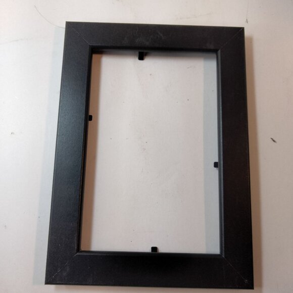 Black Rectangular Picture Frame 4 x 6 inch Empty Craft - Picture 1 of 3
